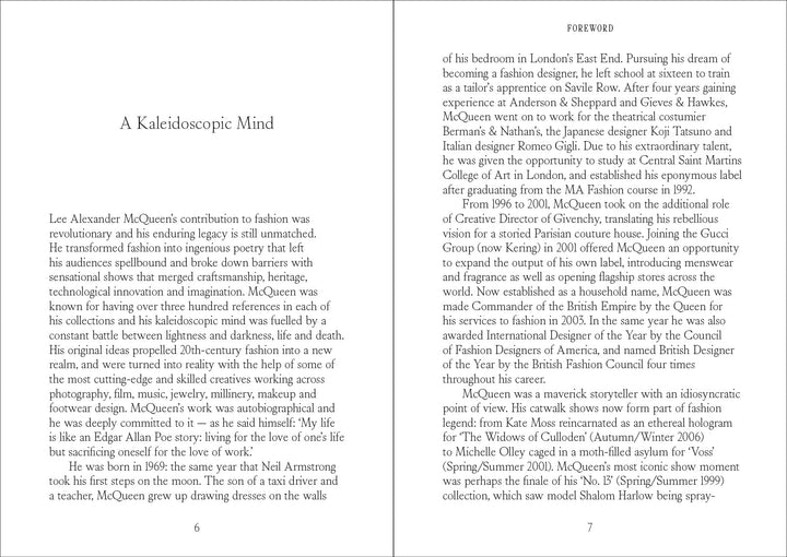 The World According to Lee McQueen Book