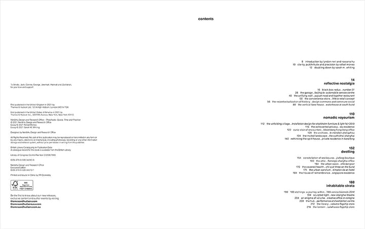 Neri&Hu Design and Research Office: Thresholds: Space, Time and Practice Book