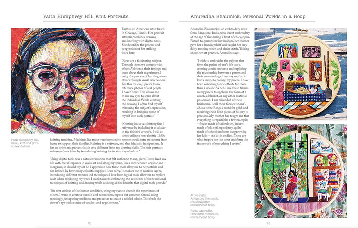 Textile Portraits: People and Places in Textile Art Book