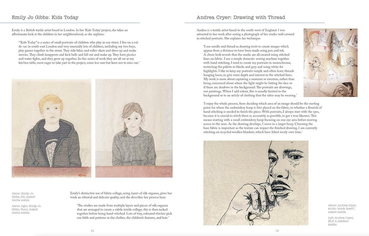 Textile Portraits: People and Places in Textile Art Book