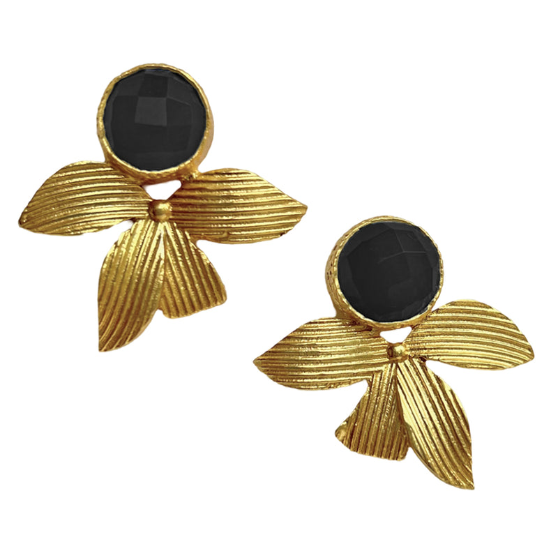 Nyla, Black Onxy Earrings