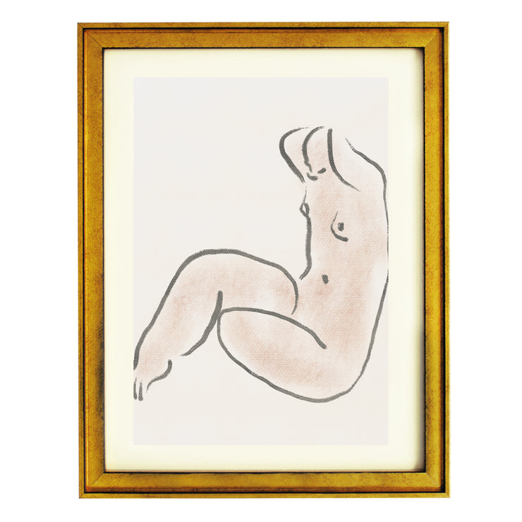 Pastel nude 02 By Little Dean Art Print