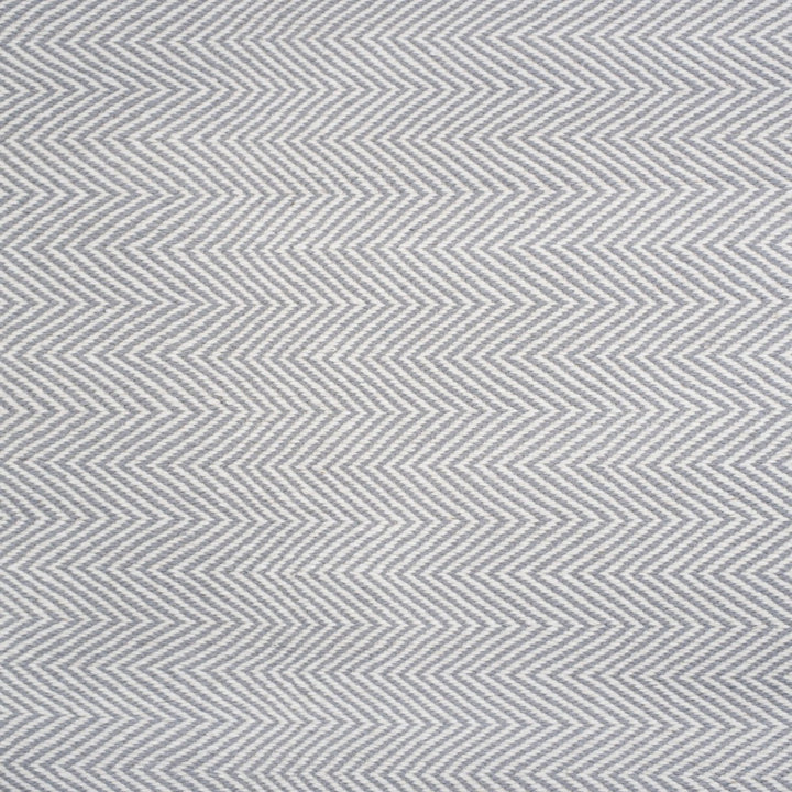 GREY IVORY CHEVRON DHURRIE