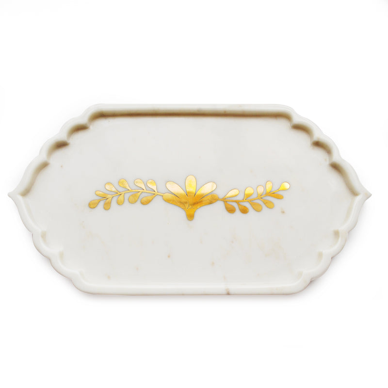 Leaf Inlay Platter
