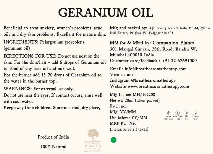 Geranium Oil