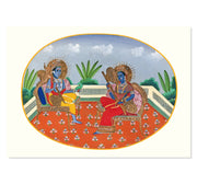 Shiva and Parvati Art Print