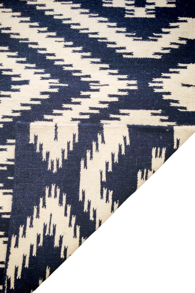 BLUE VINTAGE KILIM DHURRIE