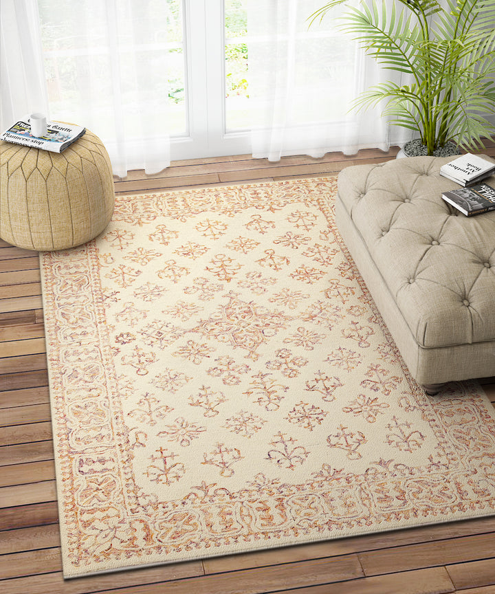 IVORY MULTICOLOR TRADITIONAL CARPET