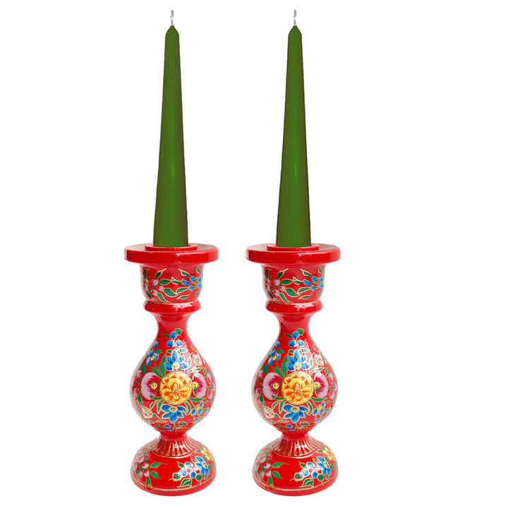 Kashmiri Hand Painted Candle Stand