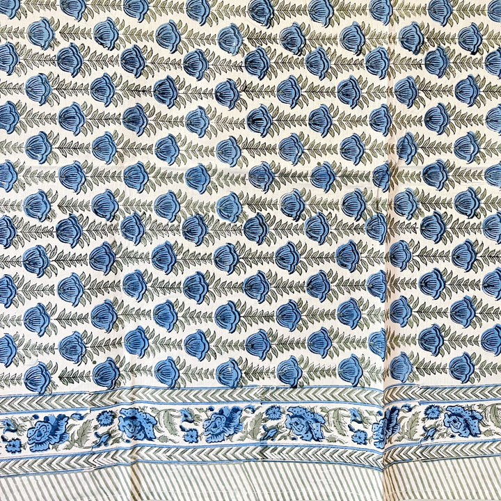 Ivy Table Cover - Cerulean Blue