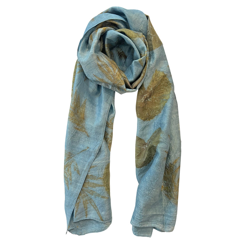 Blue Lotus - Eco Print Stole