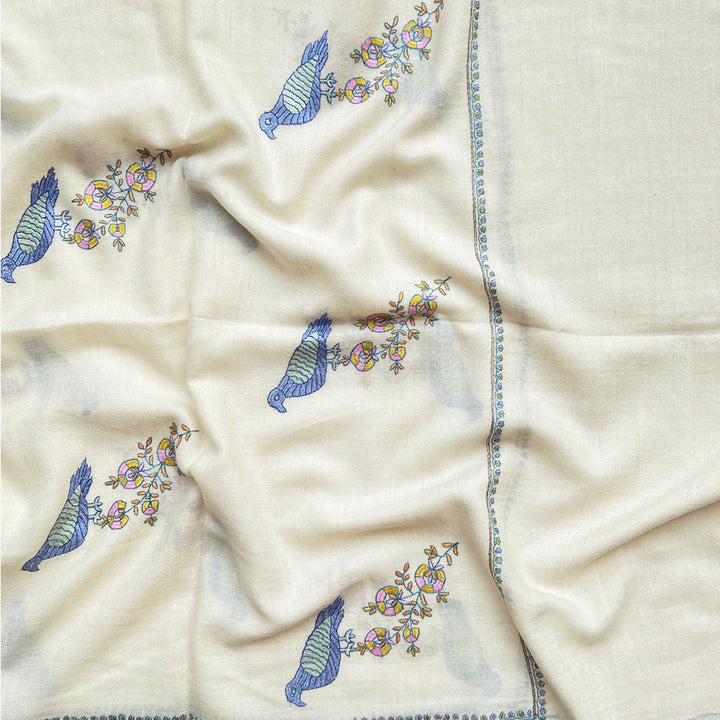 Pashmina Birdie Embroidered Stole