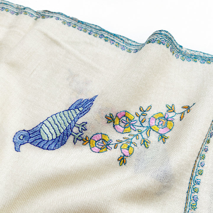 Pashmina Birdie Embroidered Stole