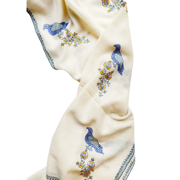 Pashmina Birdie Embroidered Stole