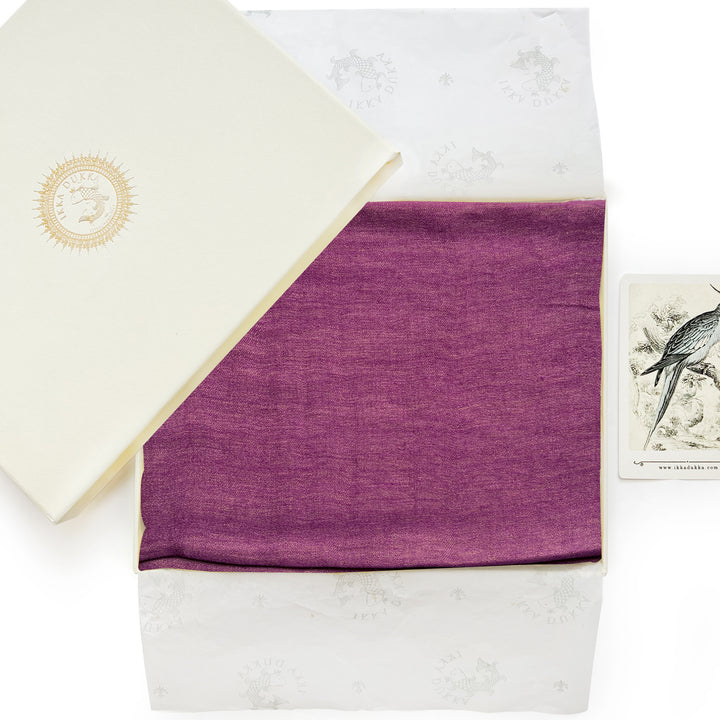 Plum Zari Stole