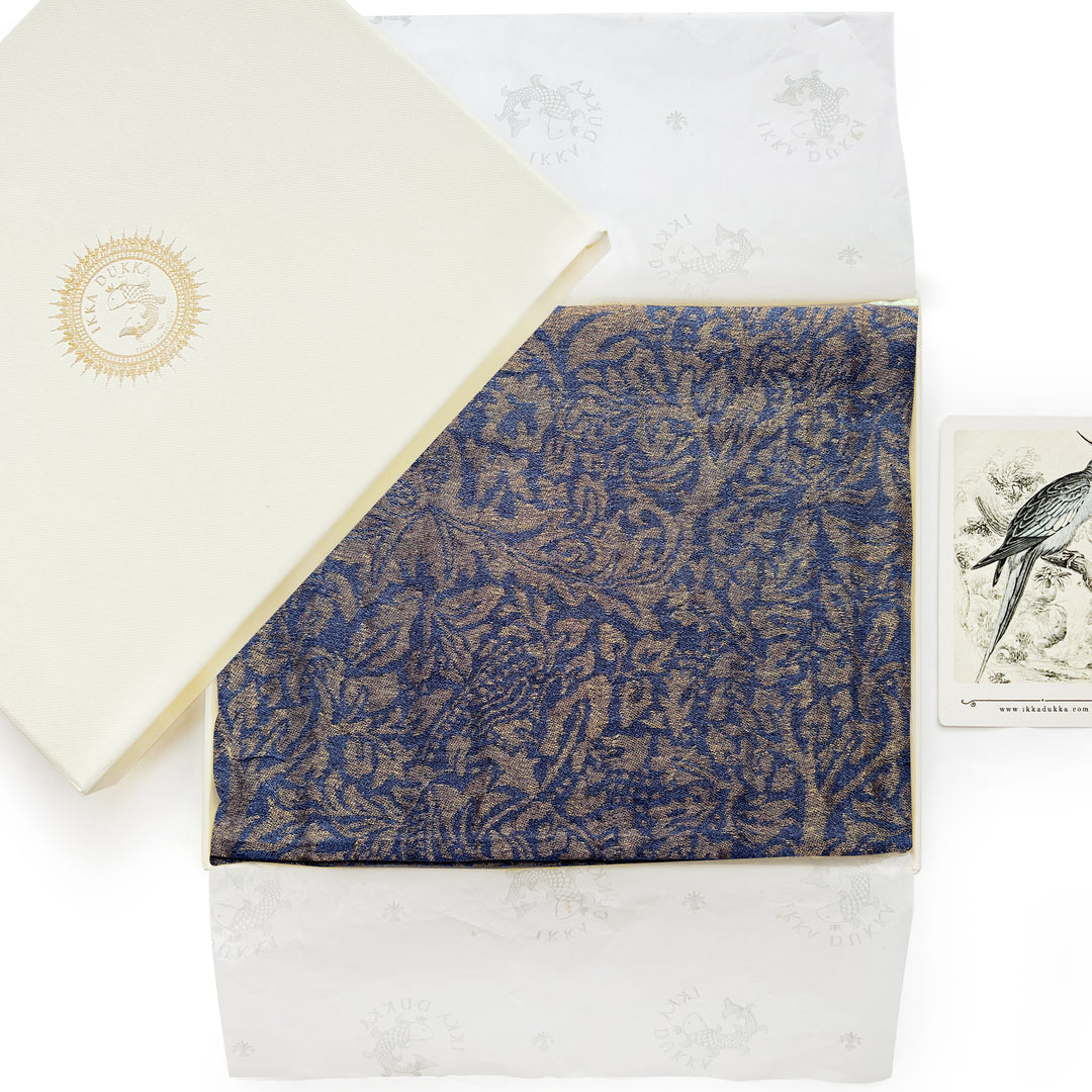 Midnight Zari Woven Stole