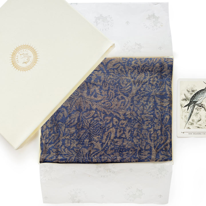 Midnight Zari Woven Stole