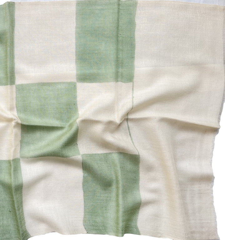 Sage Check Scarf