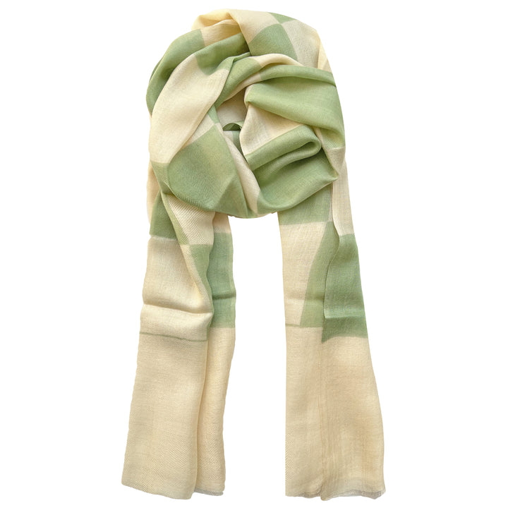 Sage Check Scarf