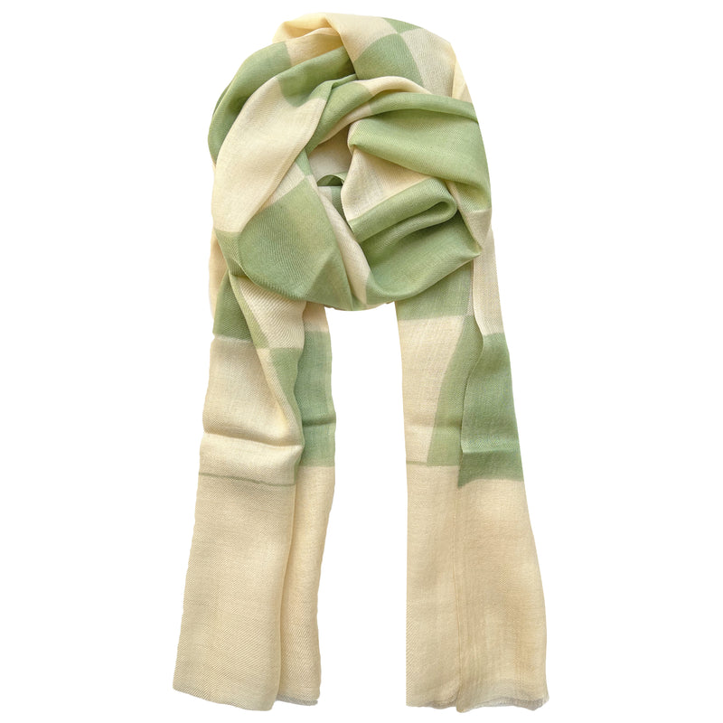 Sage Check Scarf