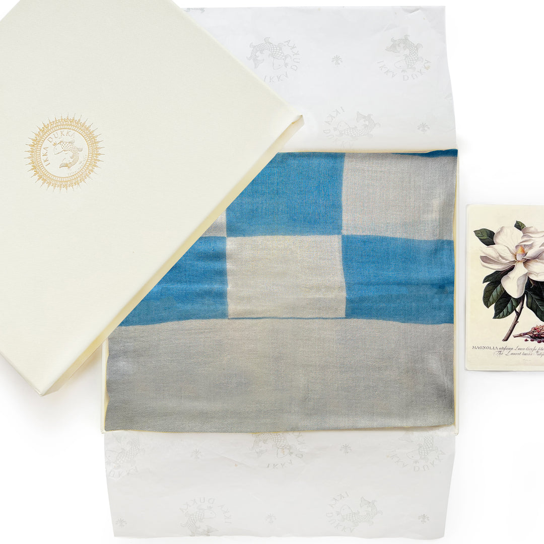 Sky Check Scarf