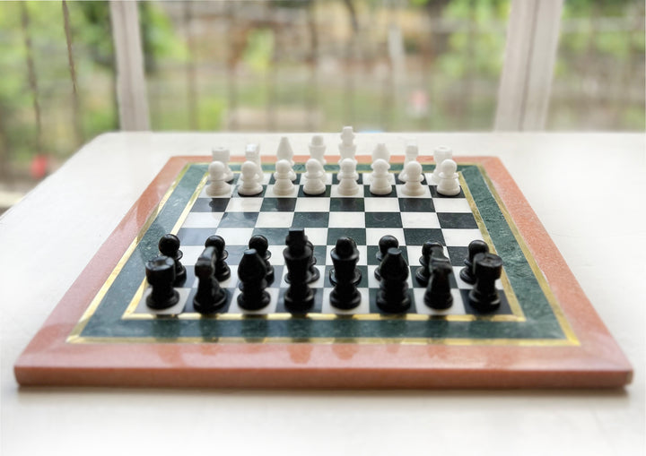 Handcrafted Marble Chess Game