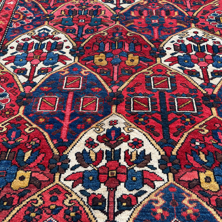 Red Bakhtiari One-OF-A-Kind-Afghan Rug
