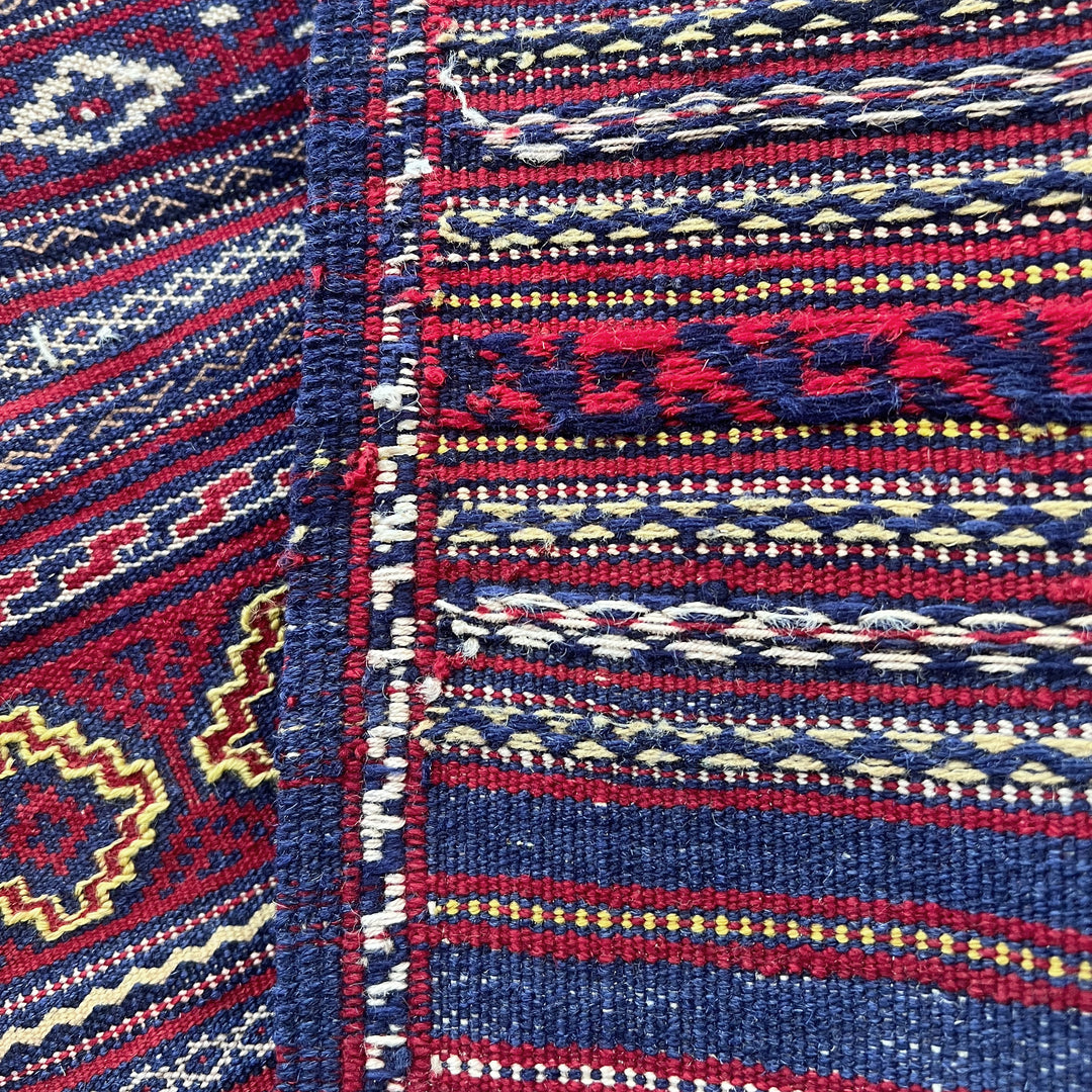 Laghari Red One-OF-A-Kind-Afghan RUG