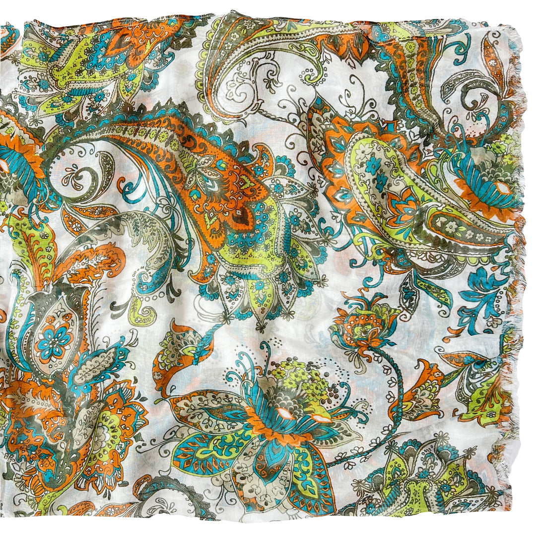 Blue Marine Cotton Scarf