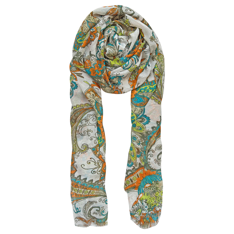 Blue Marine Cotton Scarf