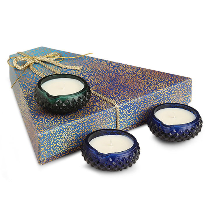 Sapphire Lustre Candles