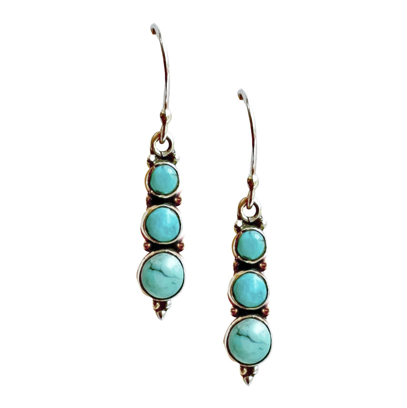 Kimaya, Turquoise Earrings