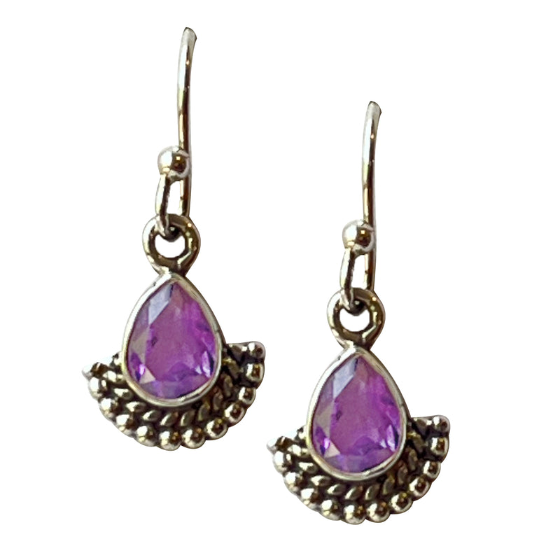 Sana, Amethyst Earrings