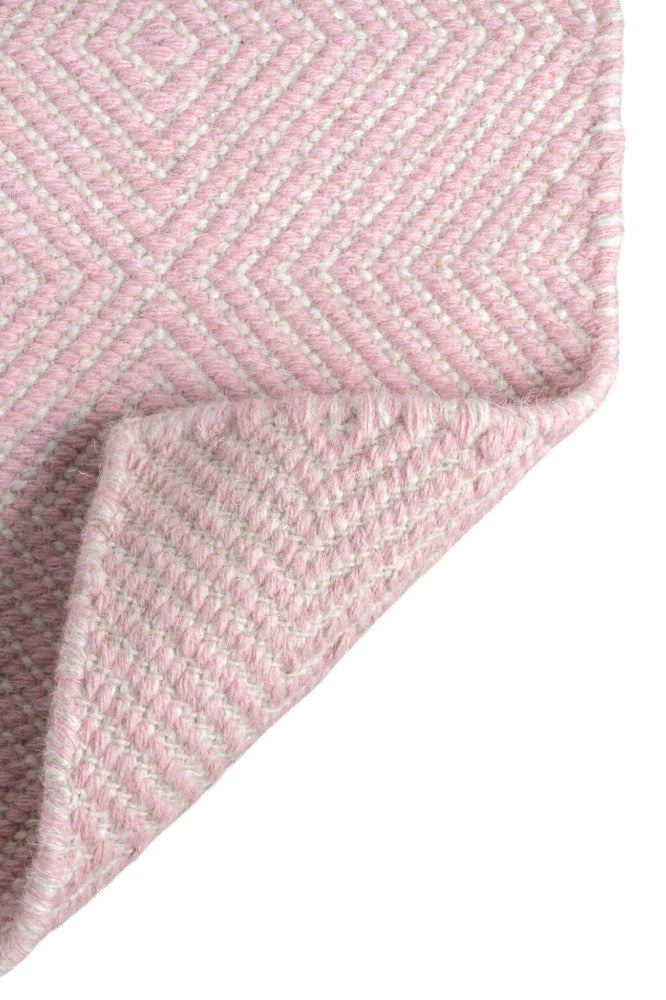 IVORY AND PINK KILIM DHURRIE