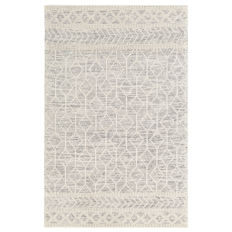 IVORY AND BLACK KILIM DHURRIE CUSTOM MADE