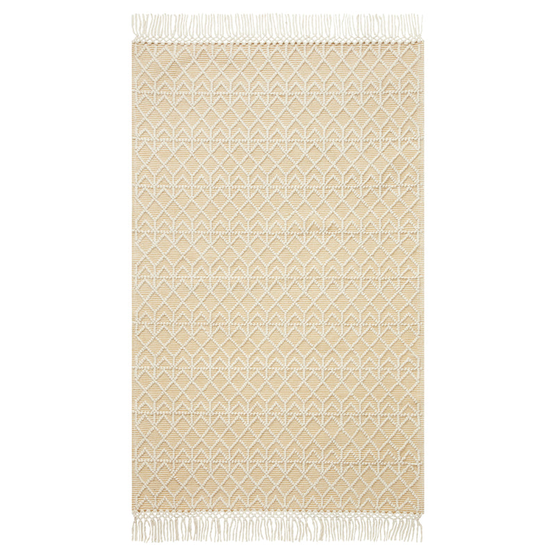 IVORY AND BEIGE KILIM DHURRIE CUSTOM MADE