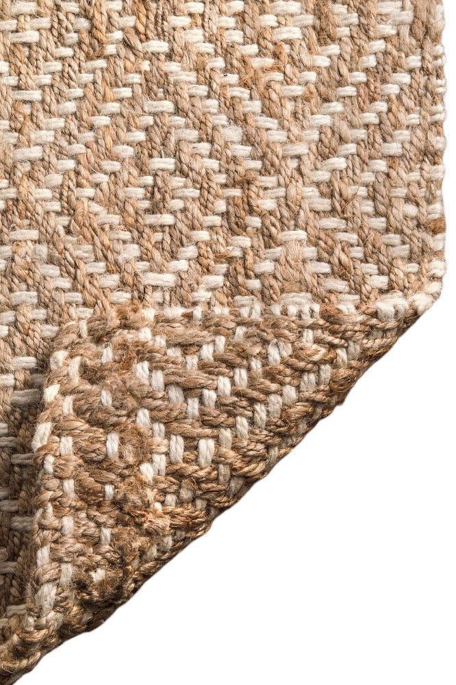 NATURAL GEOMETRIC JUTE DHURRIE