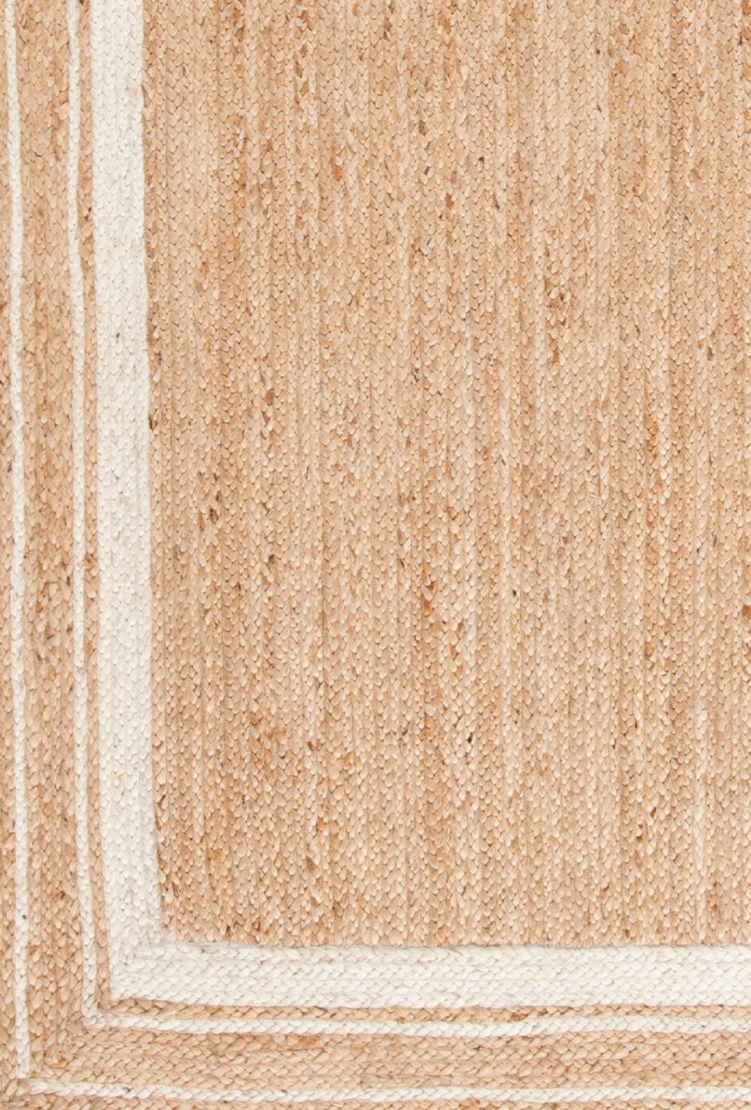 NATURAL AND IVORY JUTE DHURRIE