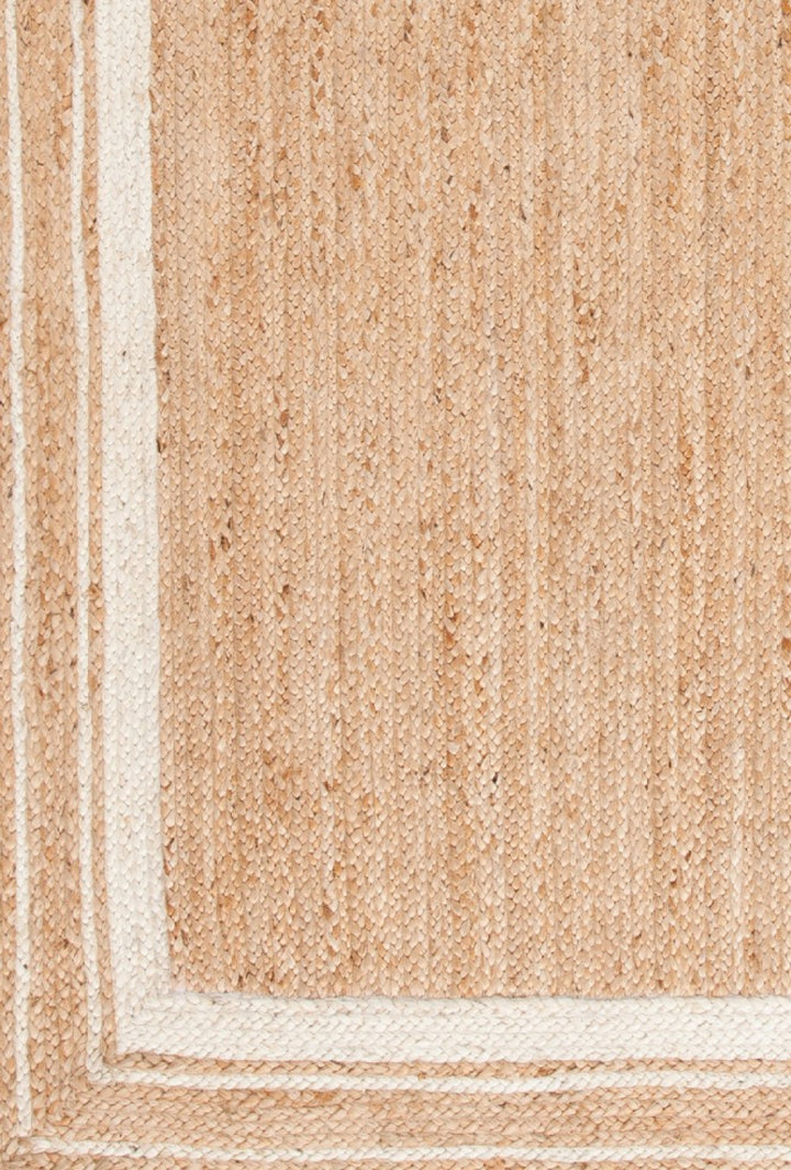 NATURAL AND IVORY JUTE DHURRIE