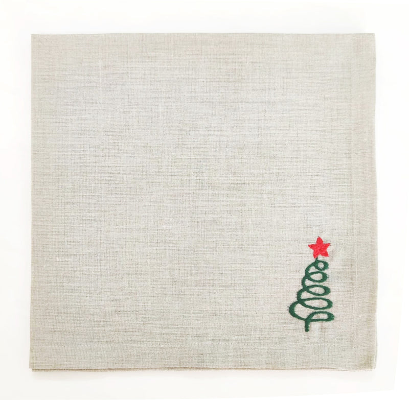 Christmas Cocktail Napkins - Tree