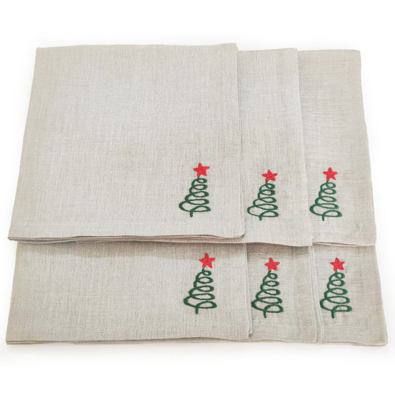 Christmas Dinner Napkins - Tree
