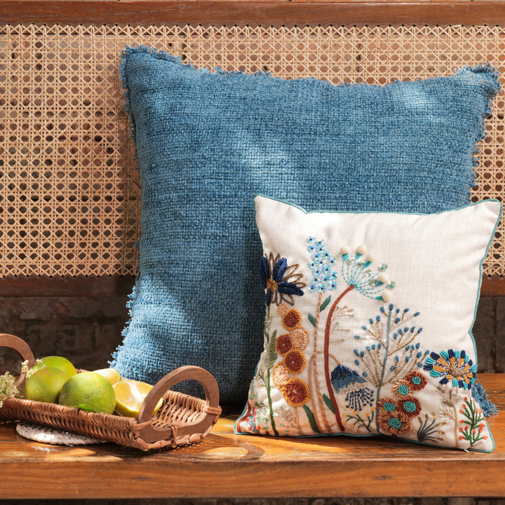 Embroidered Turquoise - Blue