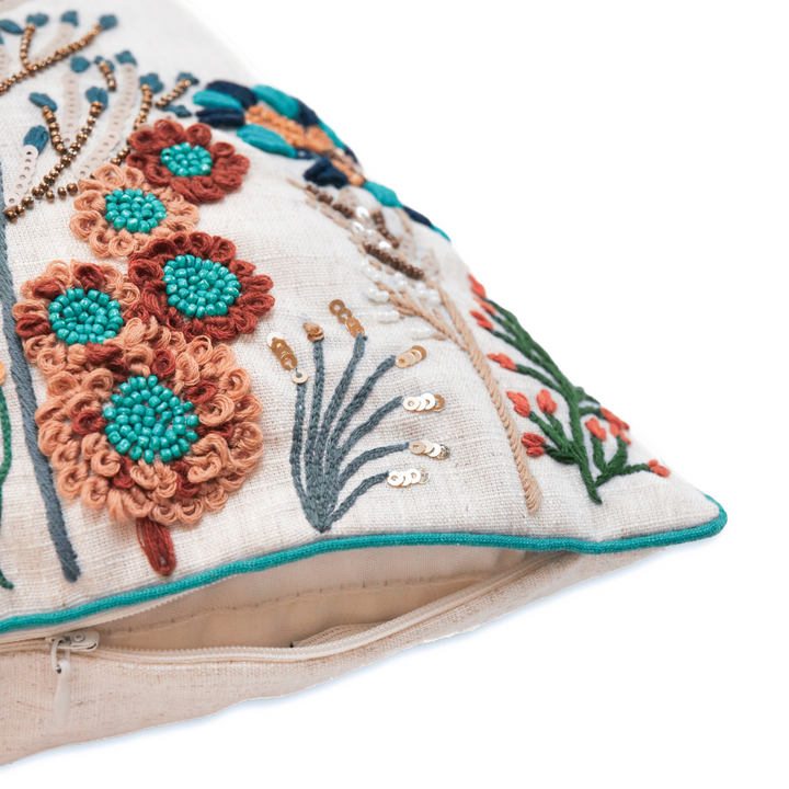 Embroidered Turquoise - Blue