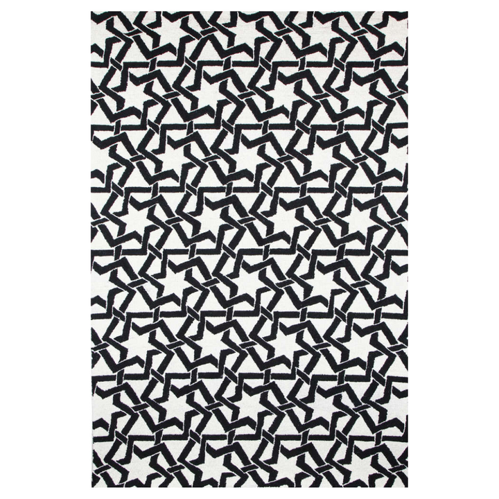 BLACK AND WHITE DIP DYED CARPET