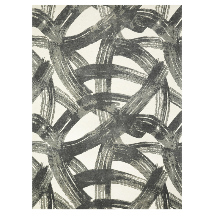 IVORY CHARCOAL GEOMETRIC CARPET