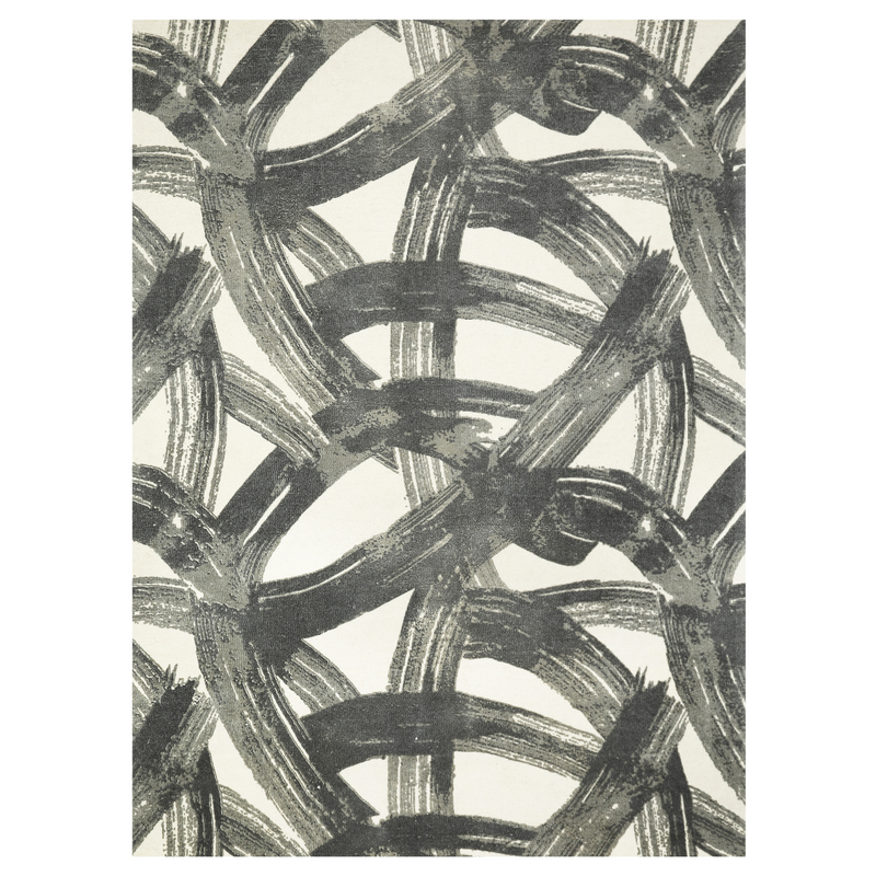 IVORY CHARCOAL GEOMETRIC CARPET