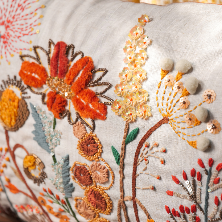 Embroidered Canary - Yellow
