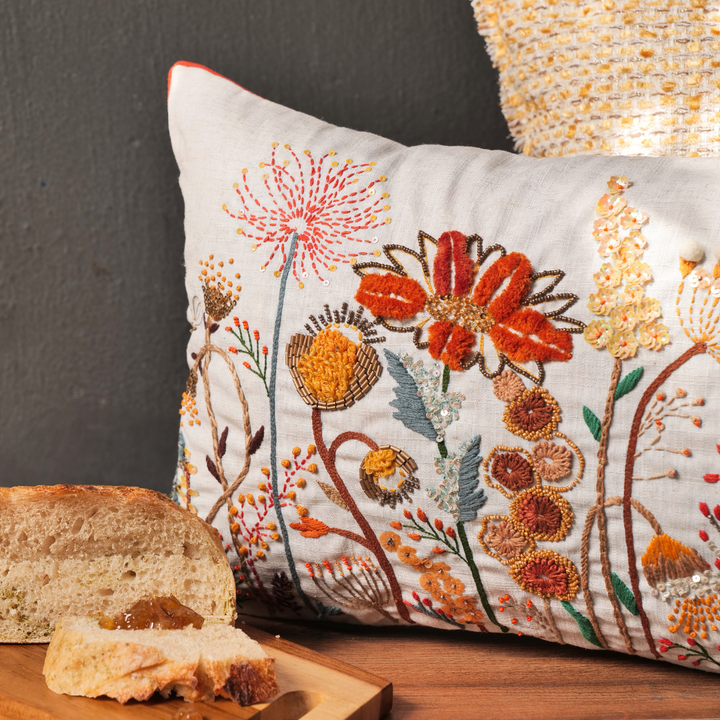 Embroidered Canary - Yellow