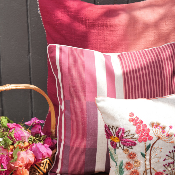 Embroidered Fuchsia - Pink