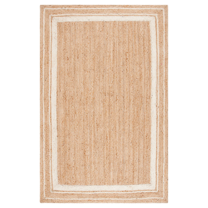 NATURAL AND IVORY JUTE DHURRIE